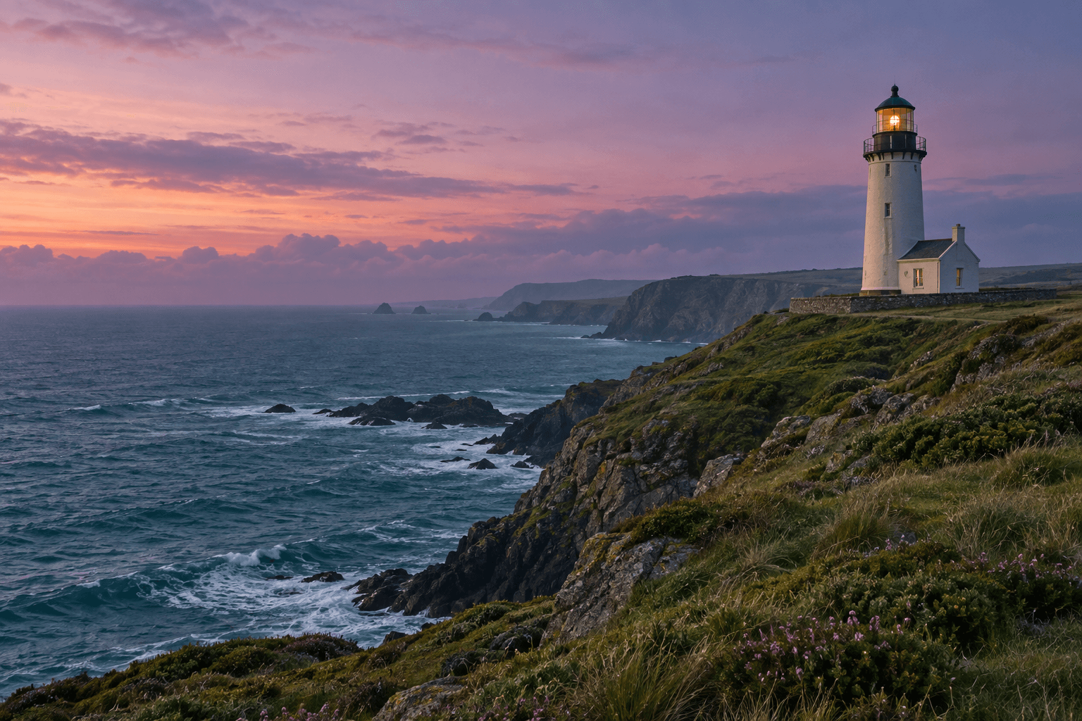 Generated lighthouse photograph used as a media illustration
